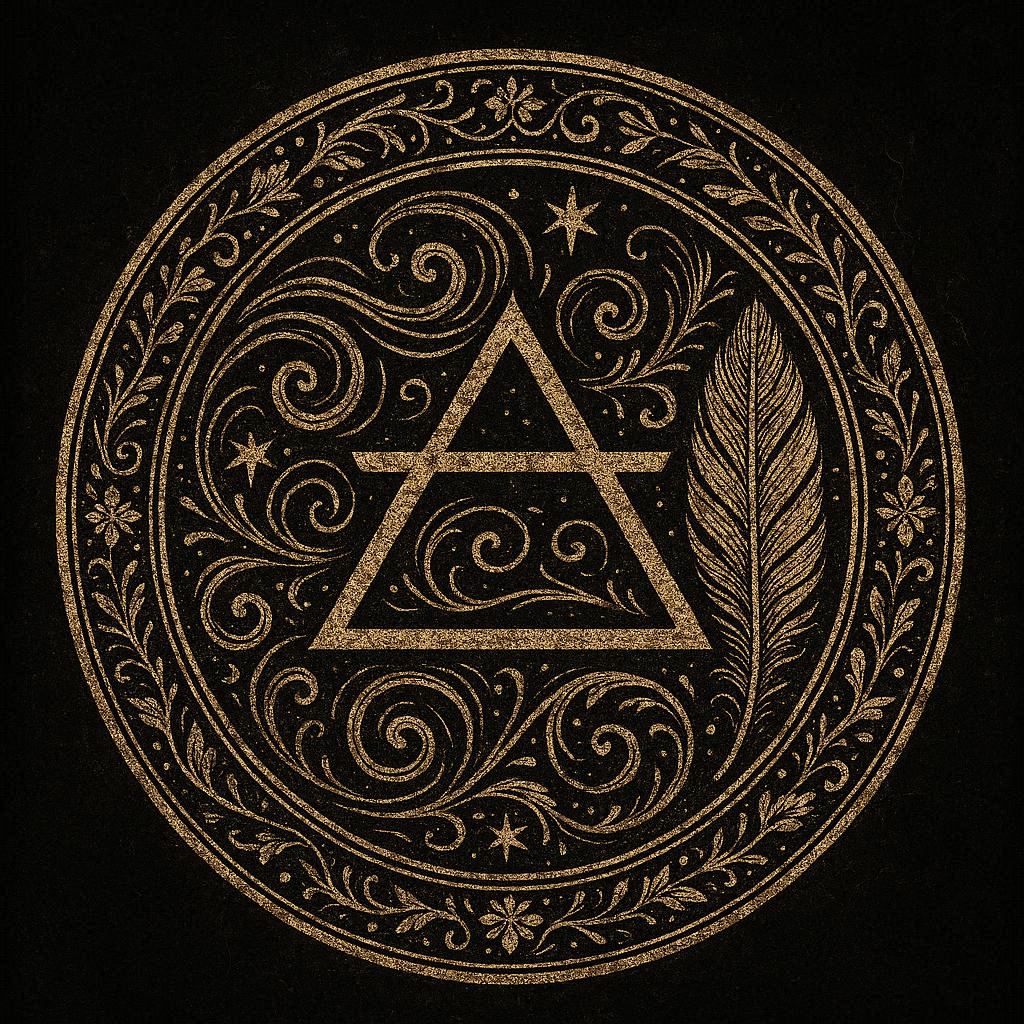 L'Air Symbole sacré de l'élément Air inspiré de la géométrie sacrée et de l'alchimie.