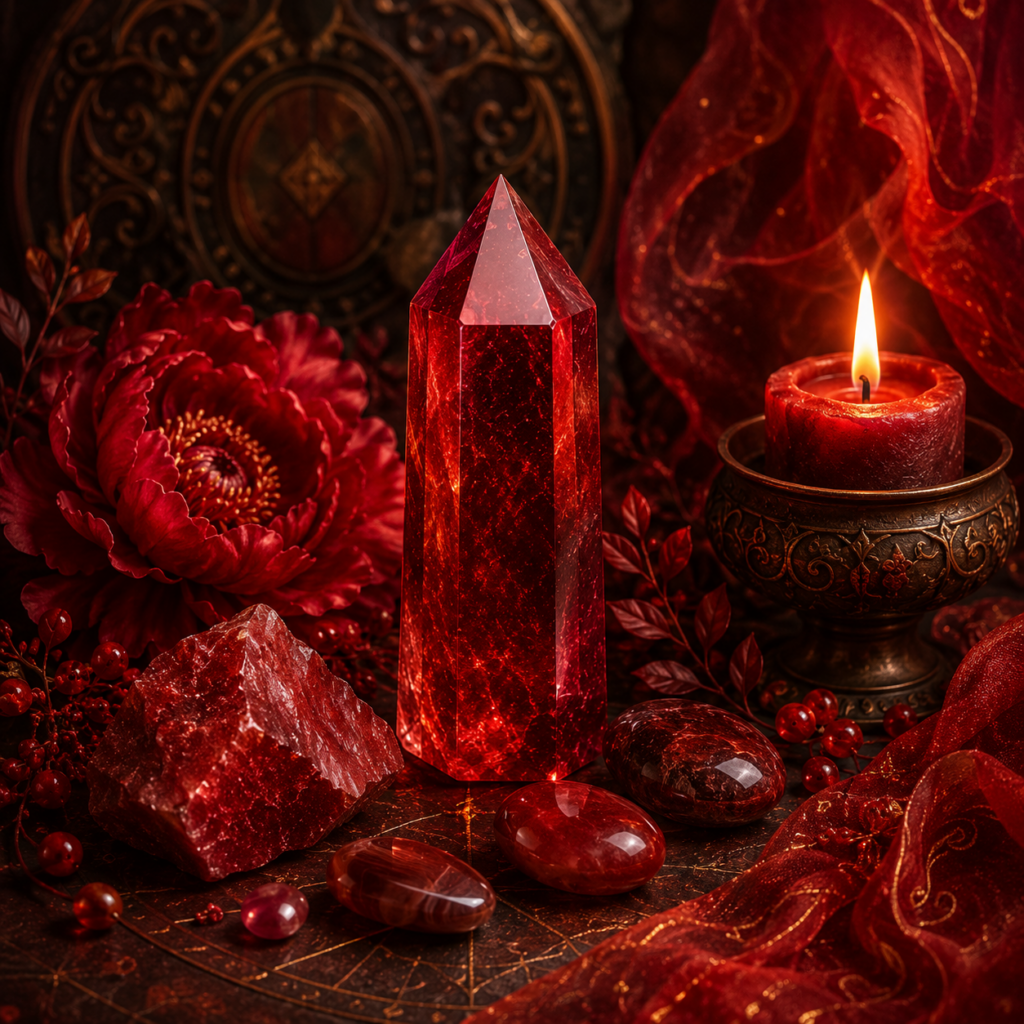 Le rouge, couleur symbolique de la vitalité, du courage et de la transformation.